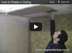 Plaster a ceiling